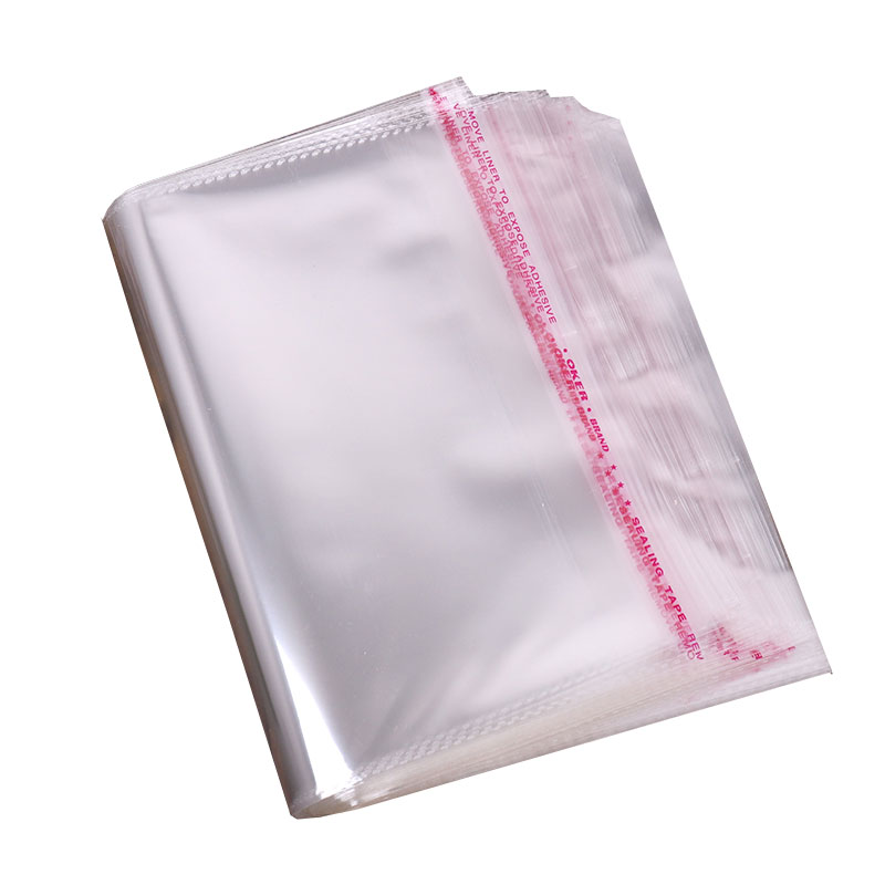 Şeffaf Plastik Bantlı Kendinden Yapışkanlı Opp Jelatin Poşet 40-60 cm Arası 1000 Adet