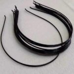 3 mm Tel Taç Metal Saç Tacı Siyah 12 Adet